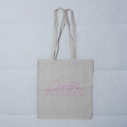 Tote bag beige-rosa