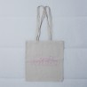 Tote bag beige-rosa