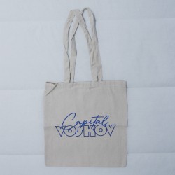 Tote bag beige-azul