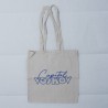 Tote bag beige-azul